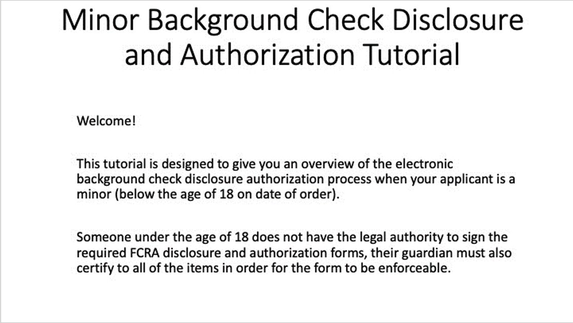 Background Checks